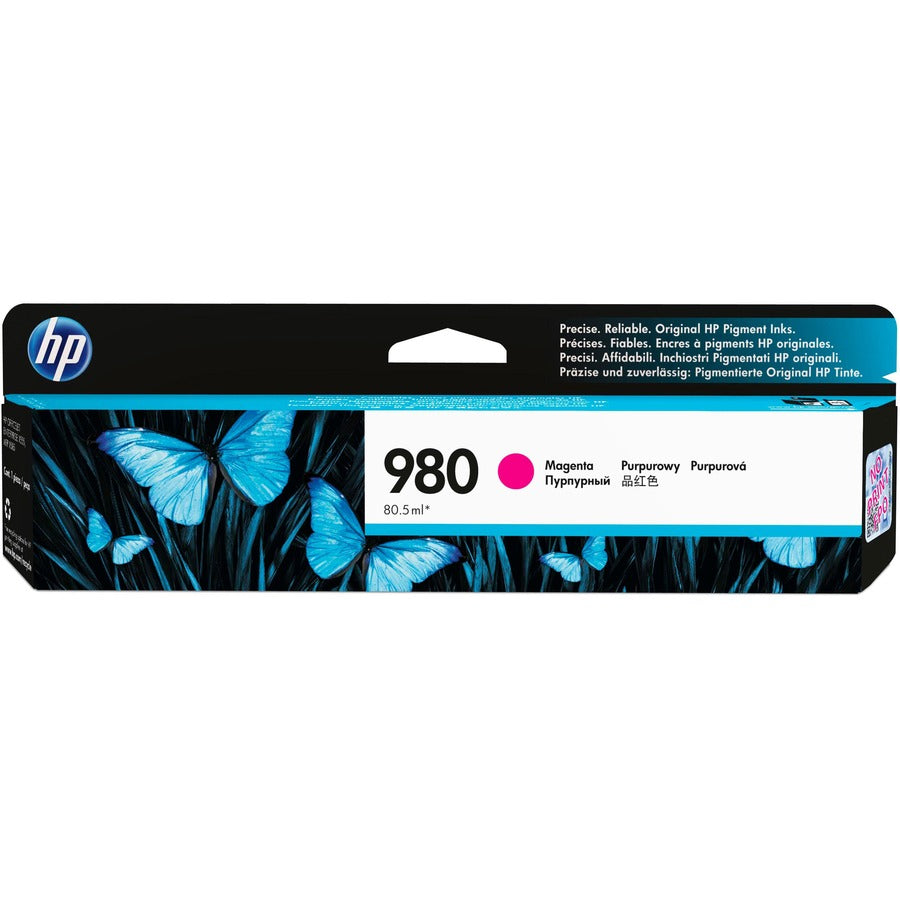 Cartouche d'encre jet d'encre originale HP 980 (D8J08A) - Paquet unique - Magenta - 1 de chaque D8J08A