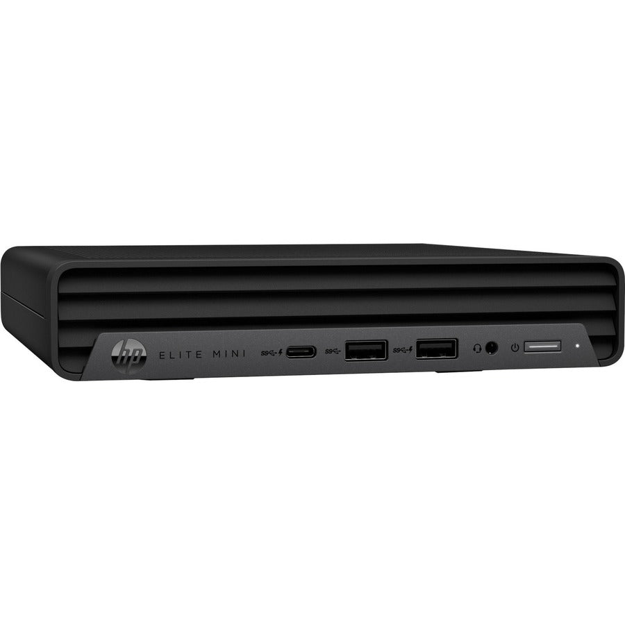 HP Elite Mini 800 G9 Desktop Computer - Intel Core i5 12th Gen i5-12500T Hexa-core (6 Core) 2 GHz - 16 GB RAM DDR5 SDRAM - 256 GB M.2 PCI Express NVMe SSD - Mini PC - Black 68S66UT#ABA