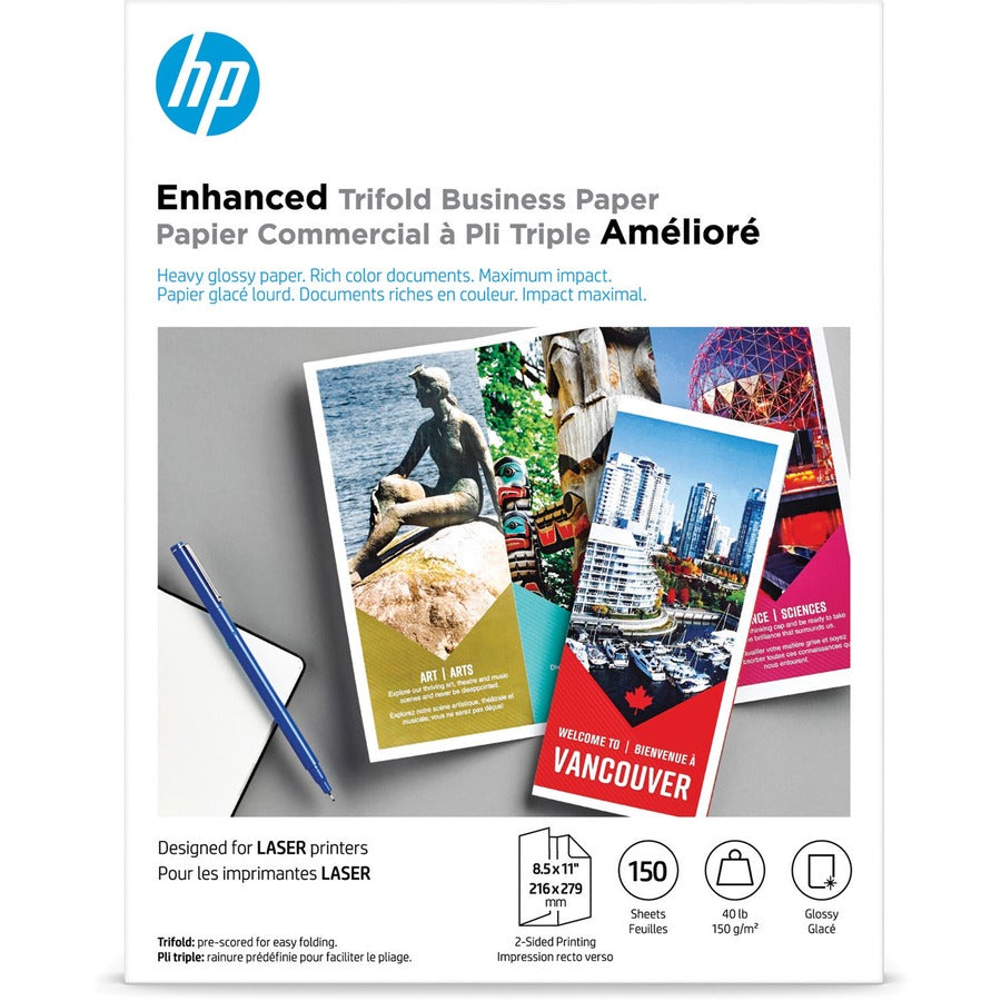 HP Trifold Brochure Paper - White Q6612A