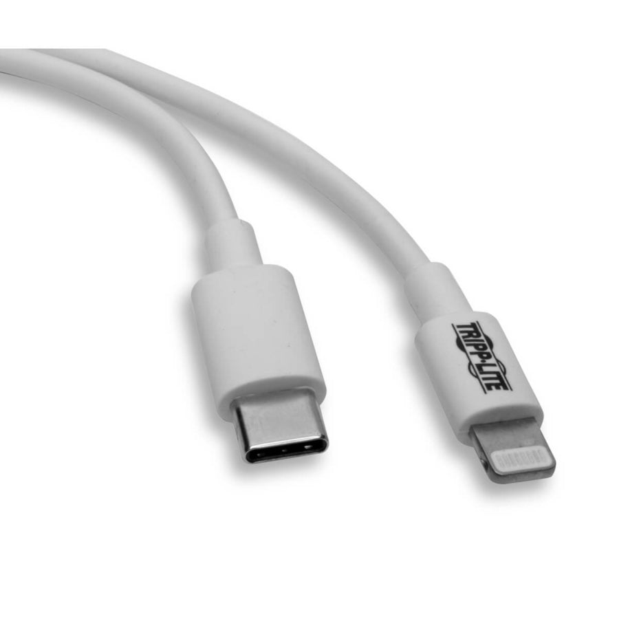 Câble Tripp Lite USB-C vers Lightning (M/M), blanc, 3 pi (0,9 m) M102-003-WH