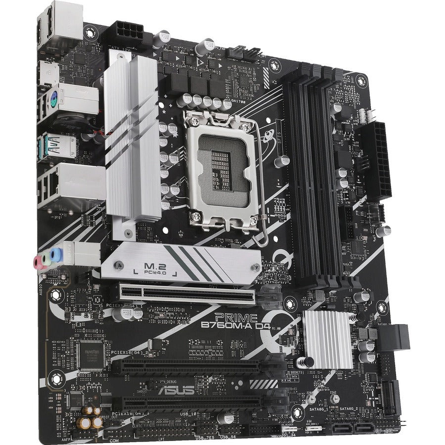 Carte mère de bureau Asus Prime B760M-A D4 - Chipset Intel B760 - Socket LGA-1700 - Micro ATX PRIMEB760M-AD4