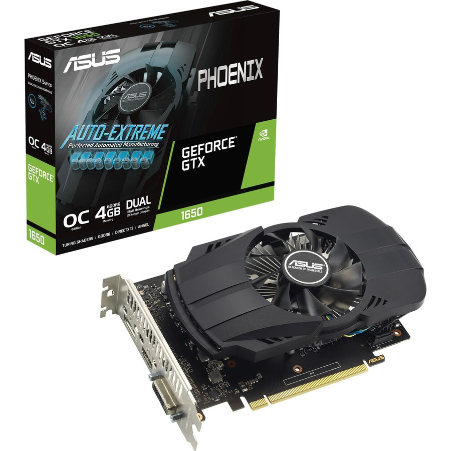 Asus NVIDIA GeForce GTX 1650 Graphic Card - 4 GB GDDR6 PH-GTX1650-O4GD6-P-EVO