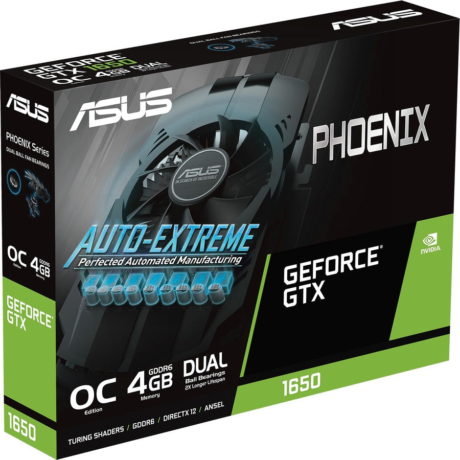 Asus NVIDIA GeForce GTX 1650 Graphic Card - 4 GB GDDR6 PH-GTX1650-O4GD6-P-EVO