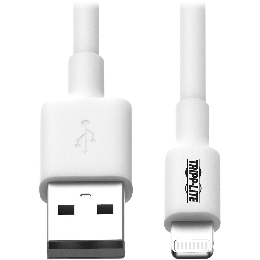 Tripp Lite 6ft Lightning USB/Sync Charge Cable for Apple Iphone / Ipad White 6' M100-006-WH