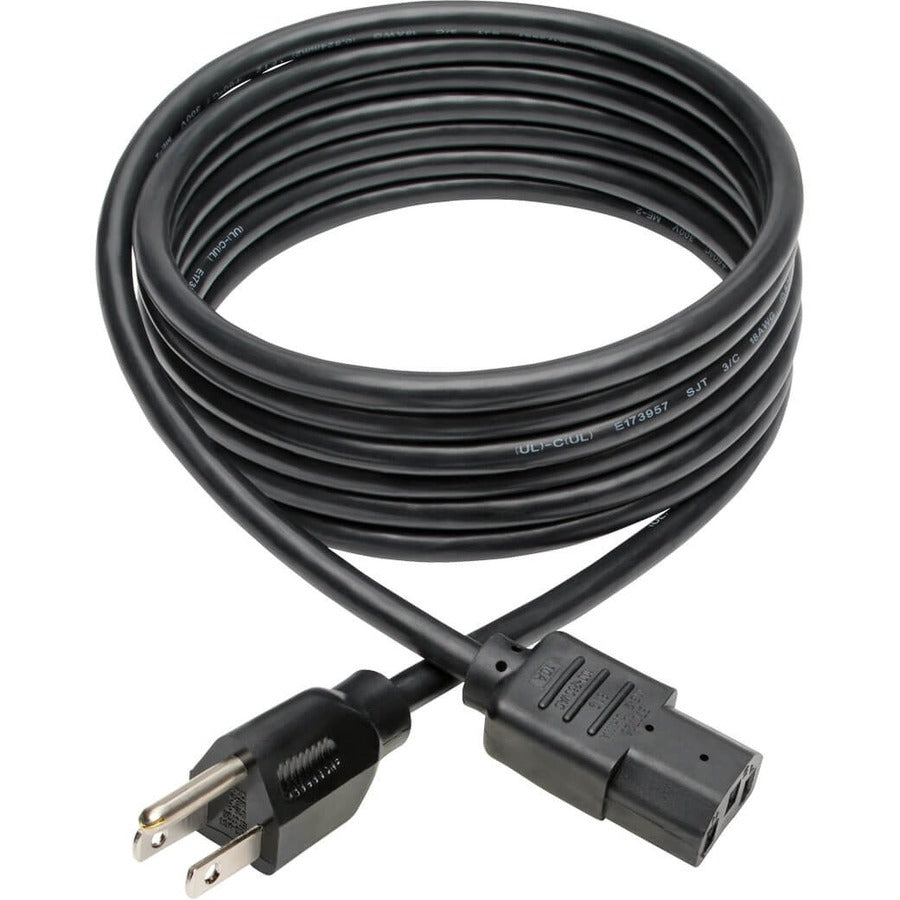 Tripp Lite 10ft Computer Power Cord Cable 5-15P to C13 10A 18AWG 10' P006-010