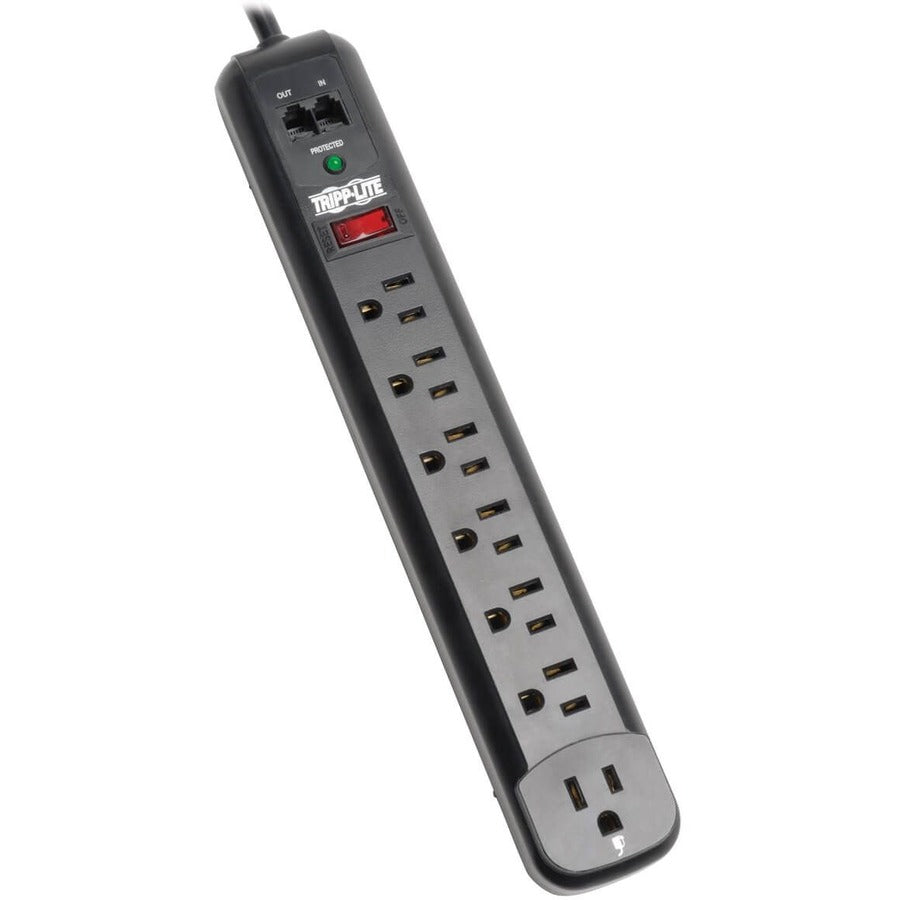 Tripp Lite Protect It! TLP76RBTEL 7 Outlets Surge Suppressor TLP76RBTEL