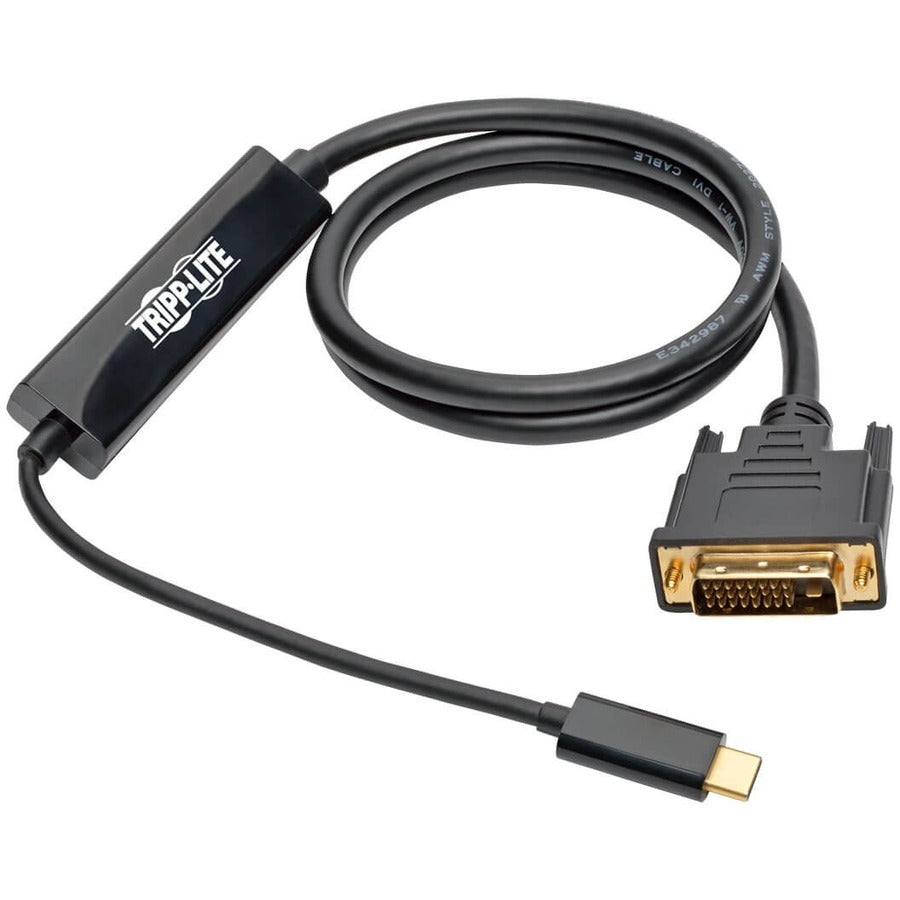 Câble adaptateur Tripp Lite USB C vers DVI (M/M), 1920 x 1080 (1080p), 3 pieds U444-003-D