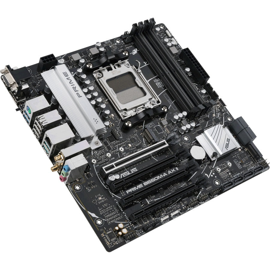 Carte mère de bureau de jeu Asus Prime B650M-A AX II - Chipset AMD B650 - Socket AM5 - Micro ATX PRIME B650M-A AX II