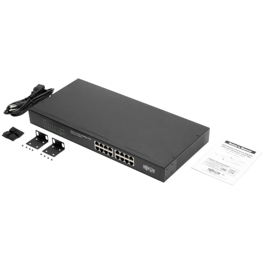 Tripp Lite NG16POE Unmanaged Network Gigabit Ethernet Switch with POE NG16POE
