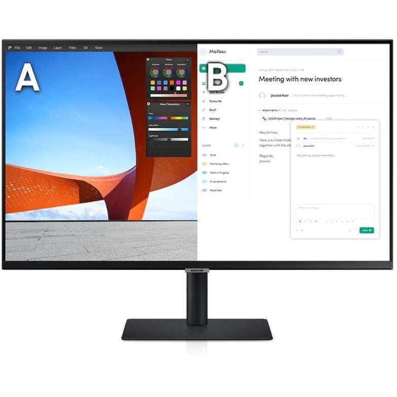 Moniteur LCD UHD 27" Samsung ViewFinity S8 S27B806PXN - 16:9 - Noir LS27B806PXNXGO