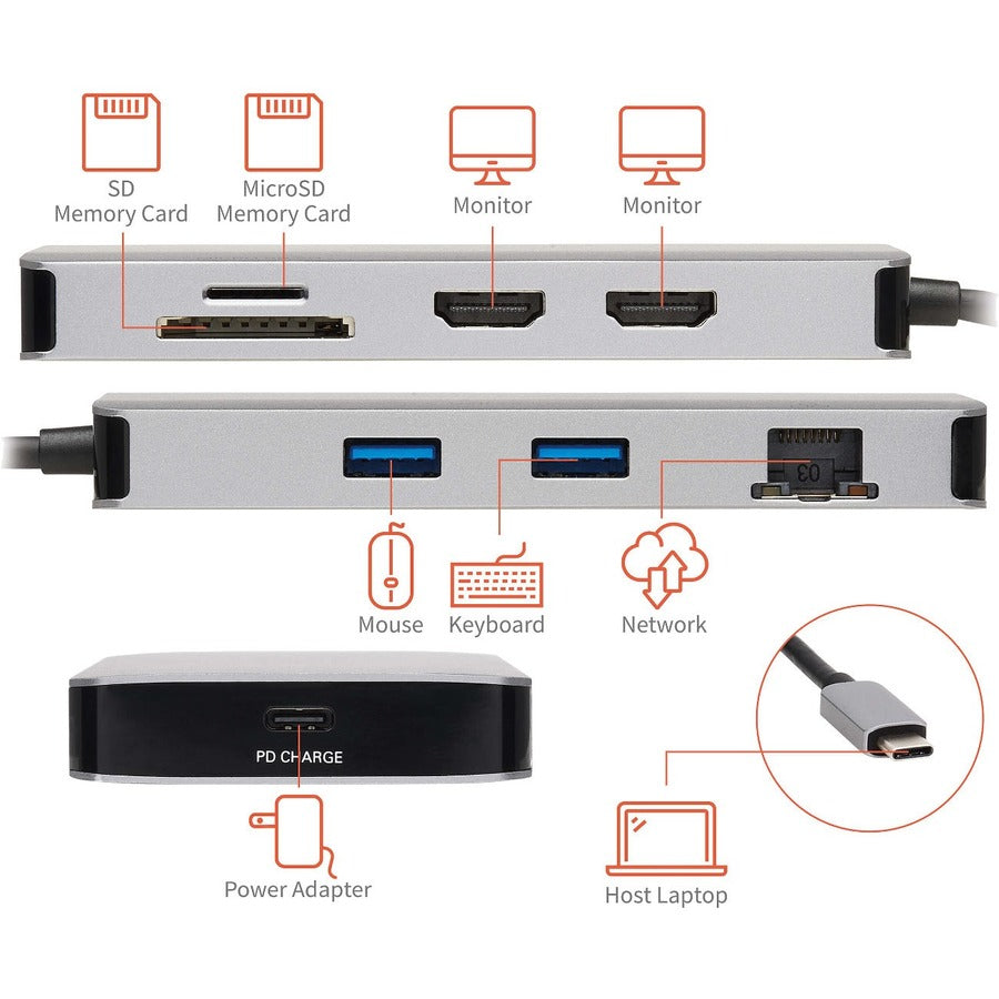 Station d'accueil Tripp Lite U442-DOCK8G-GG U442-DOCK8G-GG