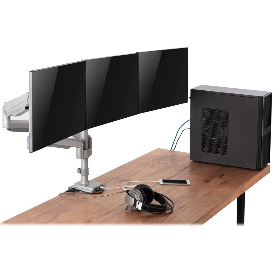 Tripp Lite DDR1730TAL Desk Mount for Flat Panel Display, Monitor, HDTV - Silver DDR1730TAL