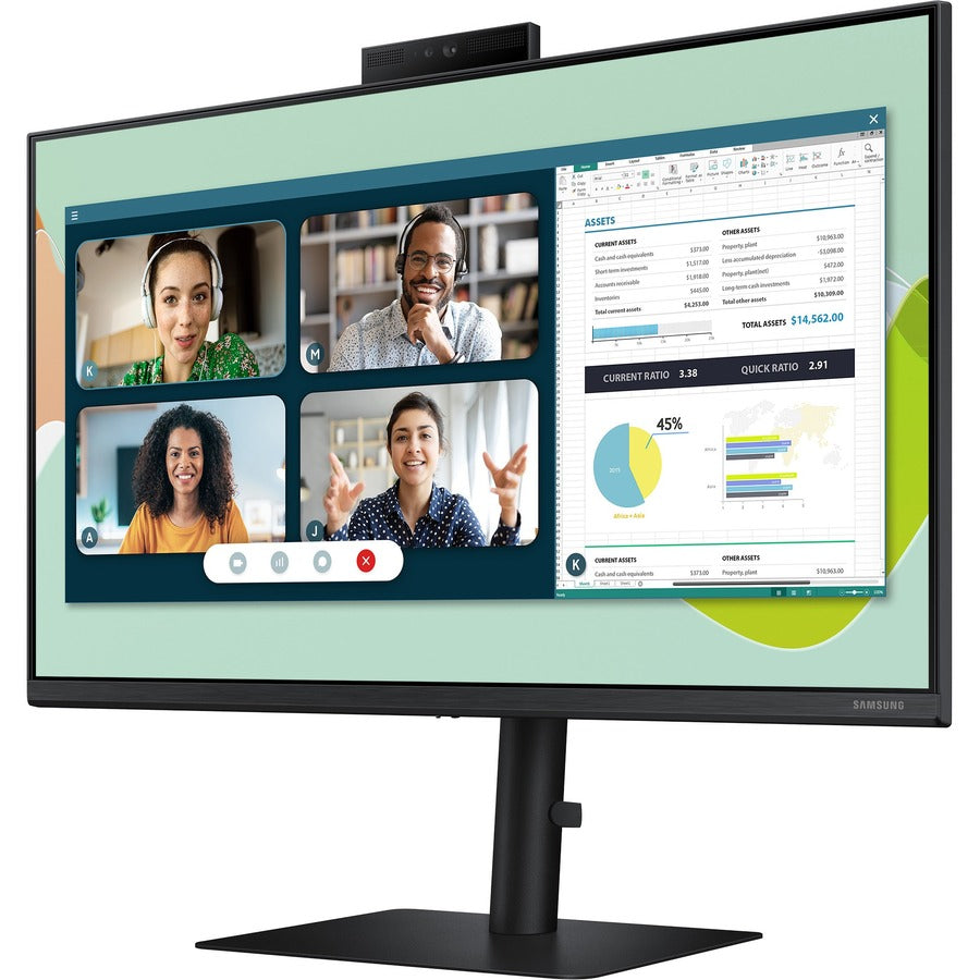 Moniteur ACL Full HD avec webcam 24 po Samsung Professional S24A400VEN - 16:9 - Noir LS24A400VENXZA