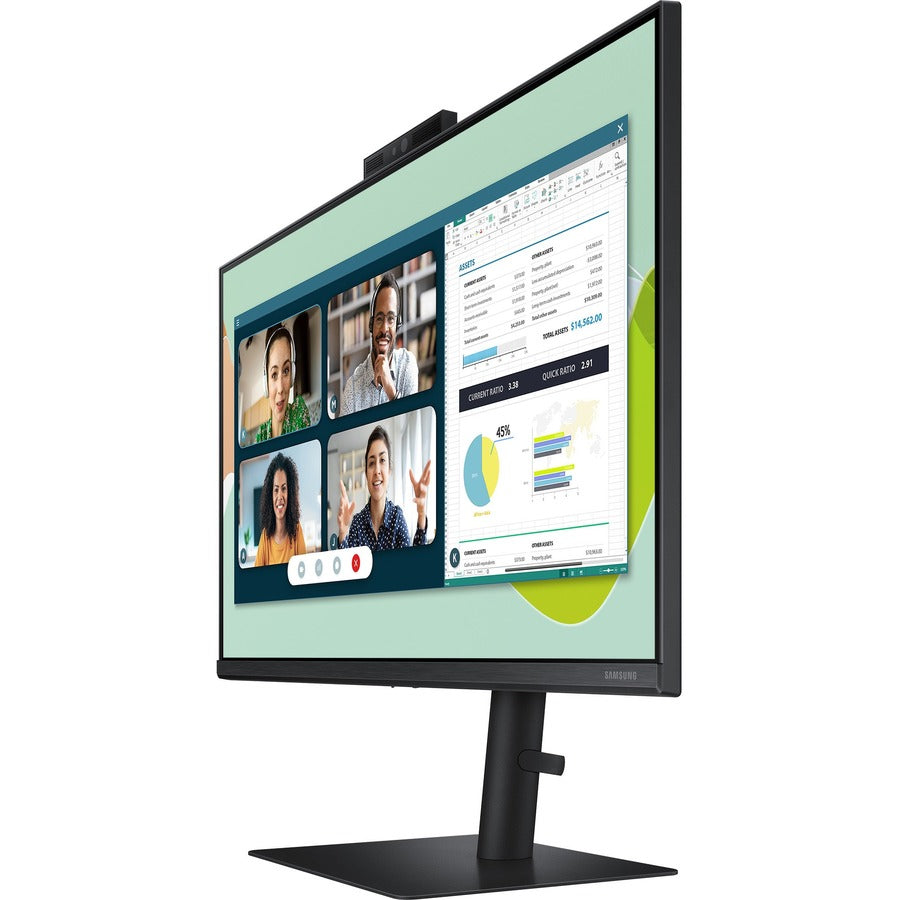 Moniteur ACL Full HD avec webcam 24 po Samsung Professional S24A400VEN - 16:9 - Noir LS24A400VENXZA