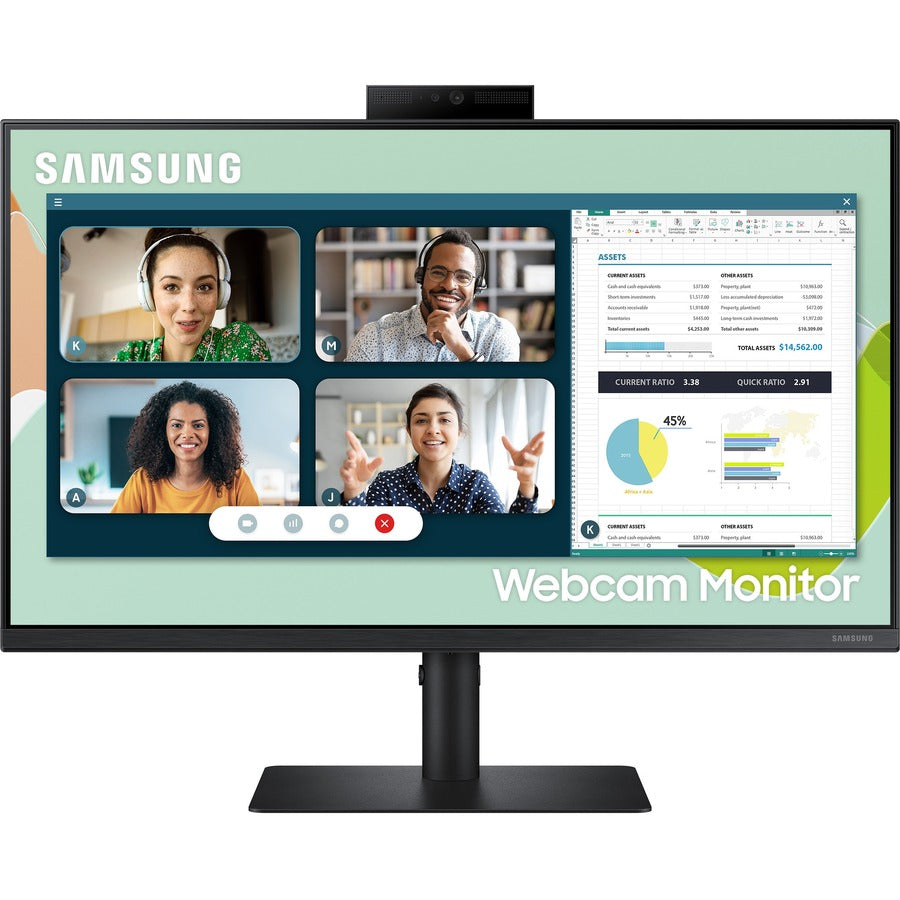 Moniteur ACL Full HD avec webcam 24 po Samsung Professional S24A400VEN - 16:9 - Noir LS24A400VENXZA