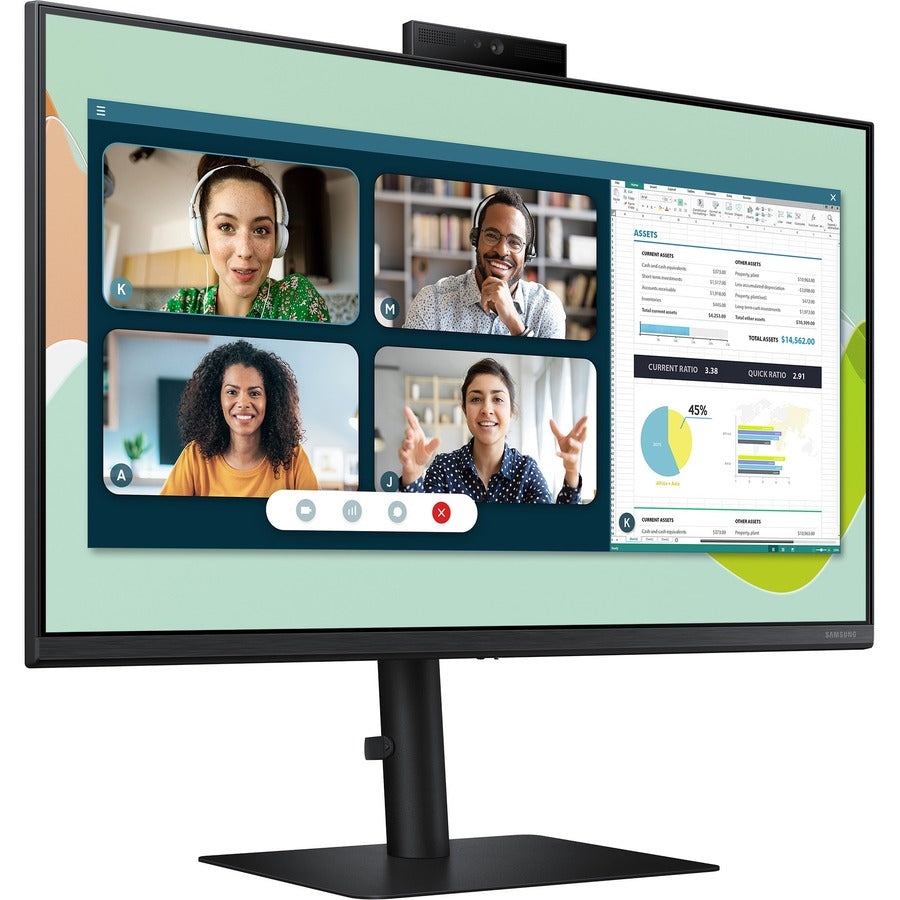 Moniteur ACL Full HD avec webcam 24 po Samsung Professional S24A400VEN - 16:9 - Noir LS24A400VENXZA