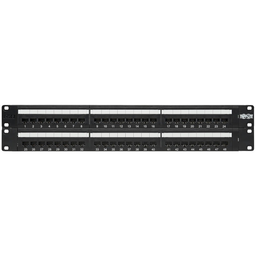 Tripp Lite 48 ports Cat6 Cat5 panneau de brassage montage en rack 110 Punch Down RJ45 Ethernet 1URM 568B N252-048
