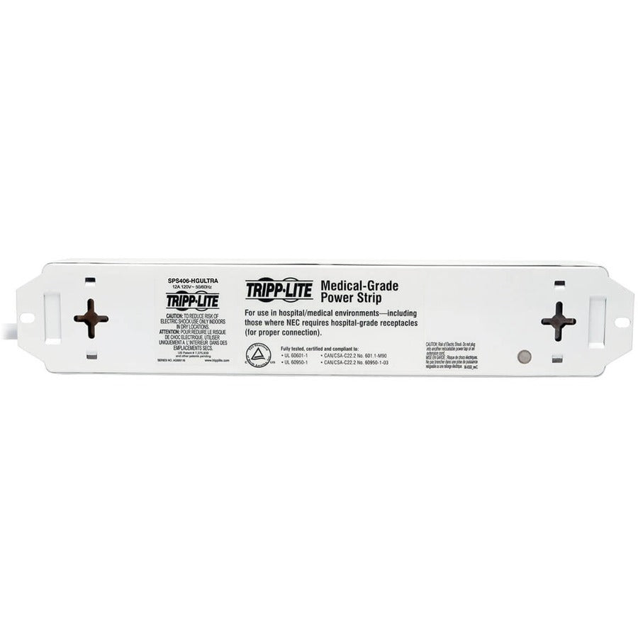 Tripp Lite SPS415HGULTRA 4-Outlets Hospital Grade Surge Suppressor SPS415HGULTRA