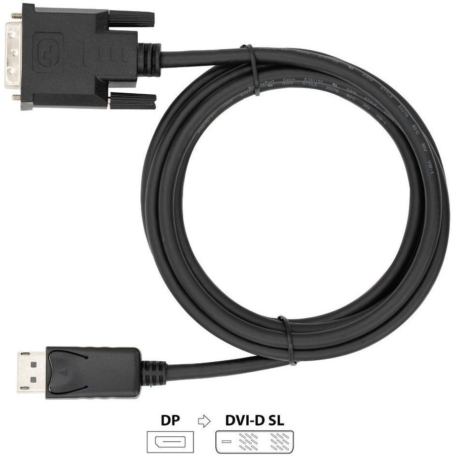 Câble actif VisionTek DisplayPort vers SL DVI 1,8 M (M/M) 900799