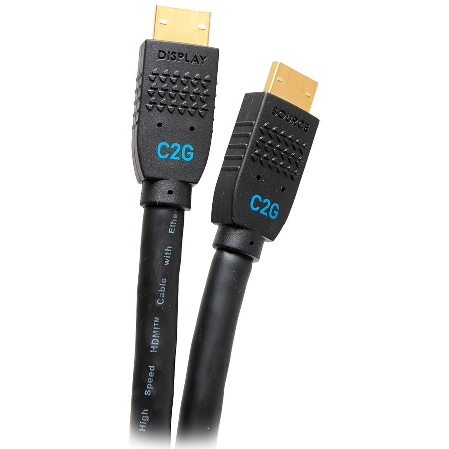 Câble HDMI actif 4K ultra flexible C2G de 25 pieds, préhension 4K 60 Hz - Encastré M/M C2G10382