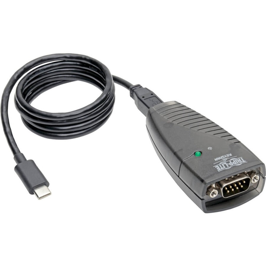 Adaptateur Tripp Lite USB-C vers série (DB9) - Keyspan, haute vitesse (M/M), câble détachable, TAA USA-19HS-C