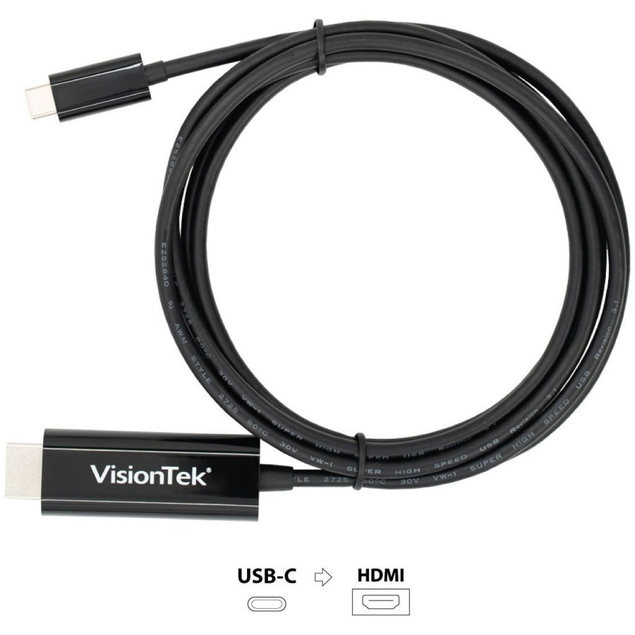 VisionTek USB-C to HDMI 2.0 Active 2 Meter Cable (M/M) 901219