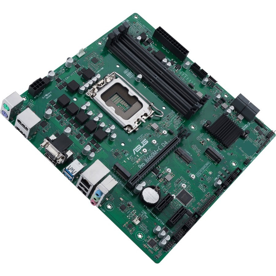Asus B660M-C D4-CSM Desktop Motherboard - Intel B660 Chipset - Socket LGA-1700 - Intel Optane Memory Ready - Micro ATX PROB660M-CD4-CSM