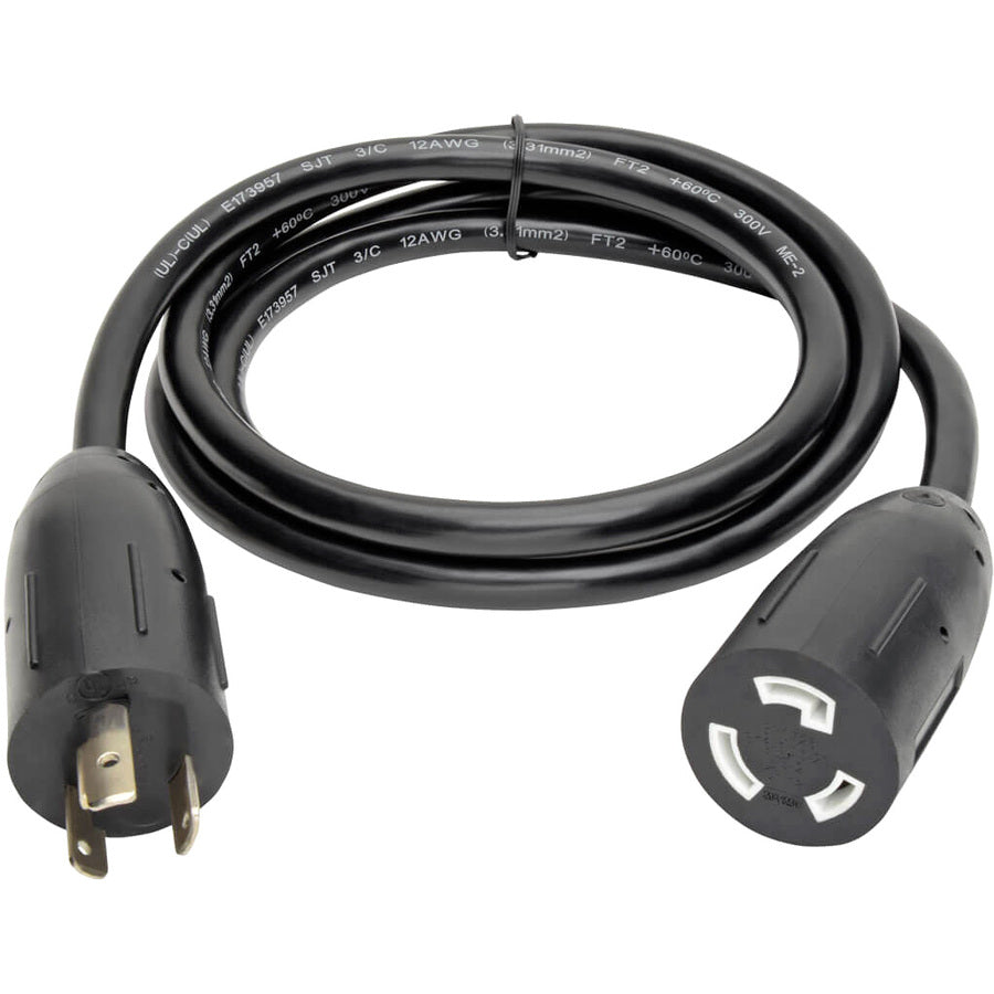 Tripp Lite 10ft Power Cord Extension Cable L5-20P to L5-20R with Locking Connectors Heavy Duty 20A 12AWG 10' P046-010-LL