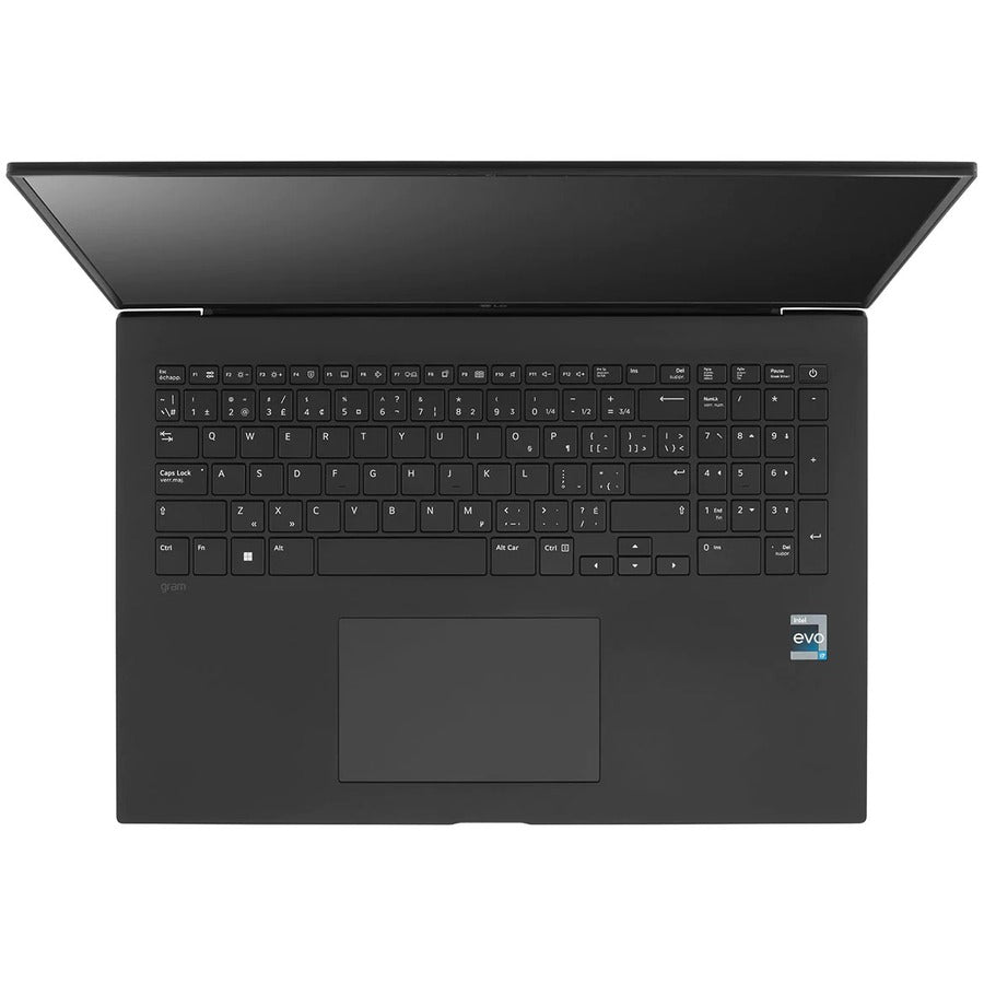 Ordinateur portable 17" LG Gram 17Z90Q-K.AR55A9 - WQXGA - 2560 x 1600 - Intel Core i5 12e génération i5-1240P Dodeca-core (12 cœurs) 1,70 GHz - Plateforme Intel Evo - 8 Go de RAM totale - 512 Go SSD - Noir obsidienne 17Z90Q-K.AR55A9