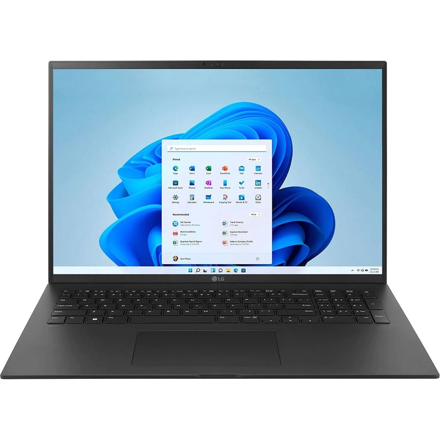 LG gram 17Z90Q-K.AR55A9 17" Notebook - WQXGA - 2560 x 1600 - Intel Core i5 12th Gen i5-1240P Dodeca-core (12 Core) 1.70 GHz - Intel Evo Platform - 8 GB Total RAM - 512 GB SSD - Obsidian Black 17Z90Q-K.AR55A9