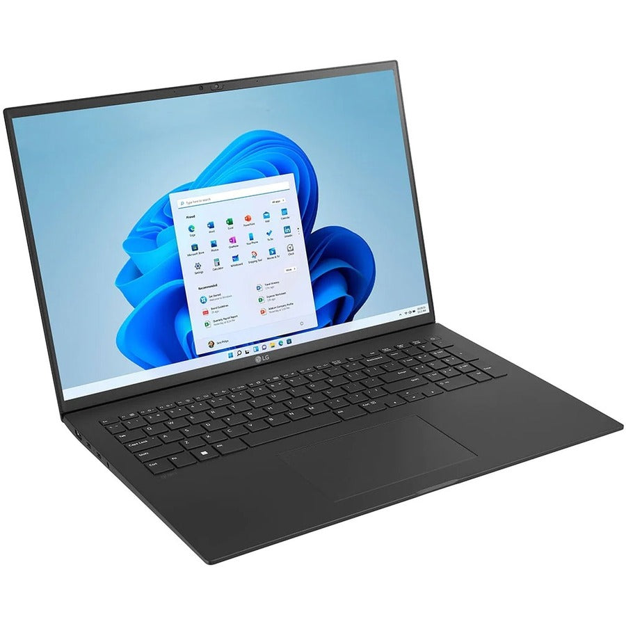 LG gram 17Z90Q-K.AR55A9 17" Notebook - WQXGA - 2560 x 1600 - Intel Core i5 12th Gen i5-1240P Dodeca-core (12 Core) 1.70 GHz - Intel Evo Platform - 8 GB Total RAM - 512 GB SSD - Obsidian Black 17Z90Q-K.AR55A9