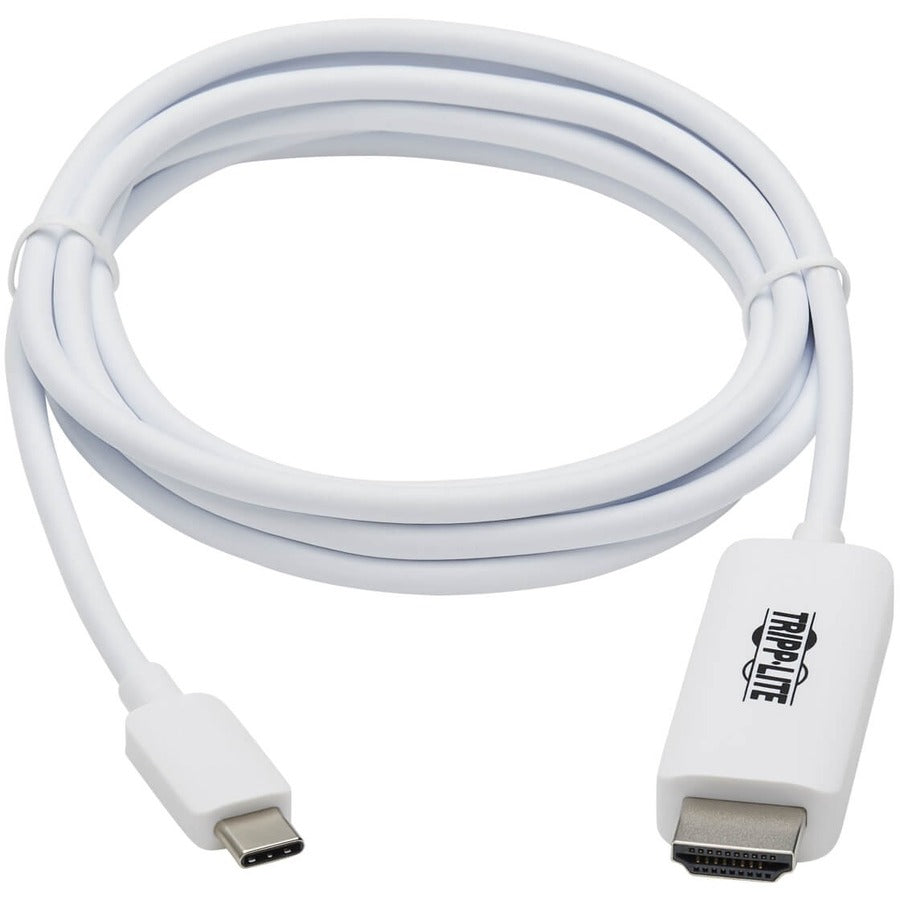 Tripp Lite U444-006-HWE Câble adaptateur USB-C vers HDMI, M/M, blanc, 6 pieds U444-006-HWE