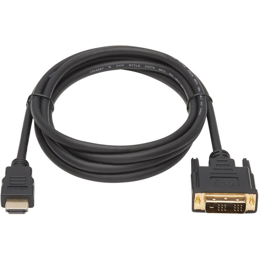 Tripp Lite P566AB-006 HDMI-to-DVI Antibacterial Cable, M/M, Black, 6 ft P566AB-006