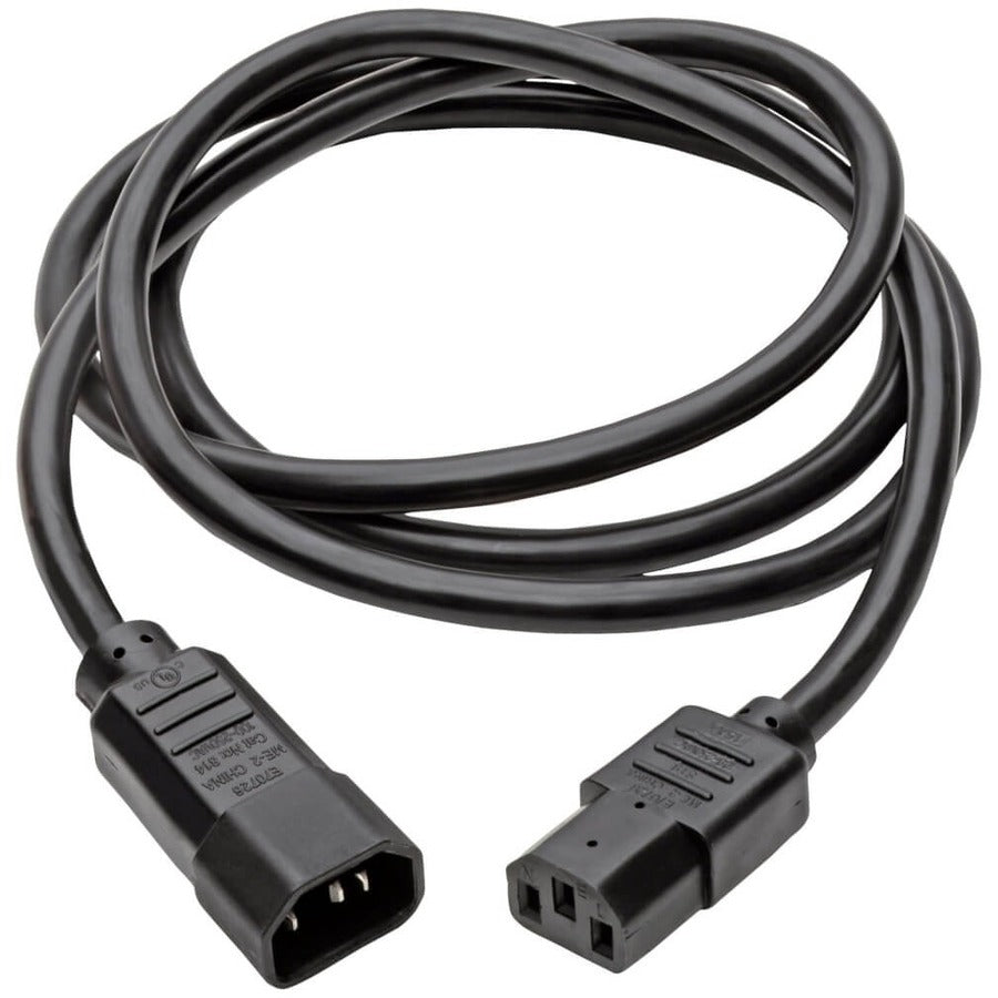 Tripp Lite 10ft Power Cord Extension Cable C14 to C13 Heavy Duty 15A 14AWG 10' P005-010