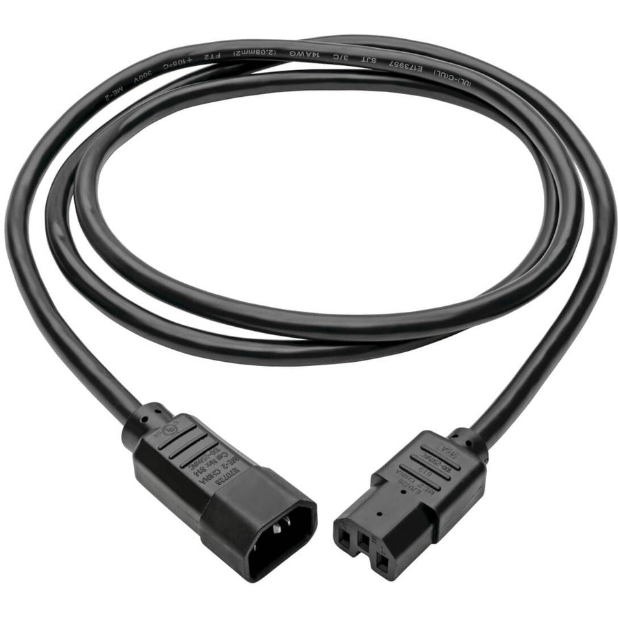 Tripp Lite 6ft Computer Power Cord Cable C14 to C15 Heavy Duty 16A 14AWG 6' P018-006