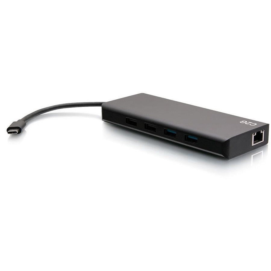 Station d'accueil double écran C2G 4K USB C avec alimentation - HDMI, Ethernet, USB, 3,5 mm et 60 W C2G54487