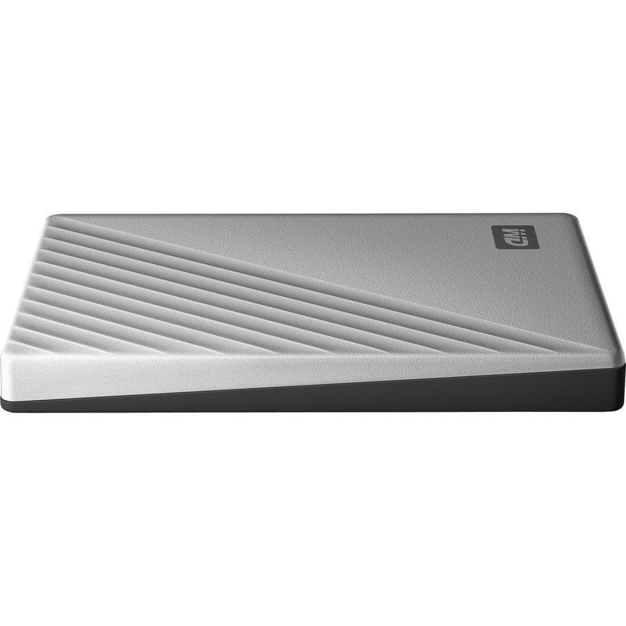 WD My Passport Ultra WDBKYJ0020BSL 2 TB Portable Hard Drive - External - Silver WDBKYJ0020BSL-WESN