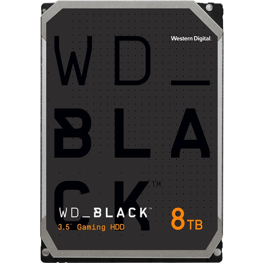 Disque dur WD Black WD8002FZWX 8 To - 3,5" Interne - SATA (SATA/600) - Méthode d'enregistrement magnétique conventionnel (CMR) - Support 3,5" WD8002FZWX