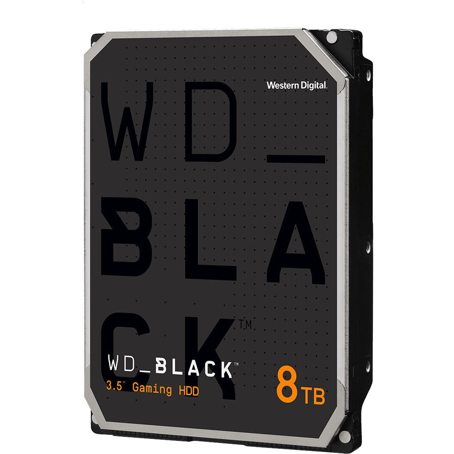 Disque dur WD Black WD8002FZWX 8 To - 3,5" Interne - SATA (SATA/600) - Méthode d'enregistrement magnétique conventionnel (CMR) - Support 3,5" WD8002FZWX