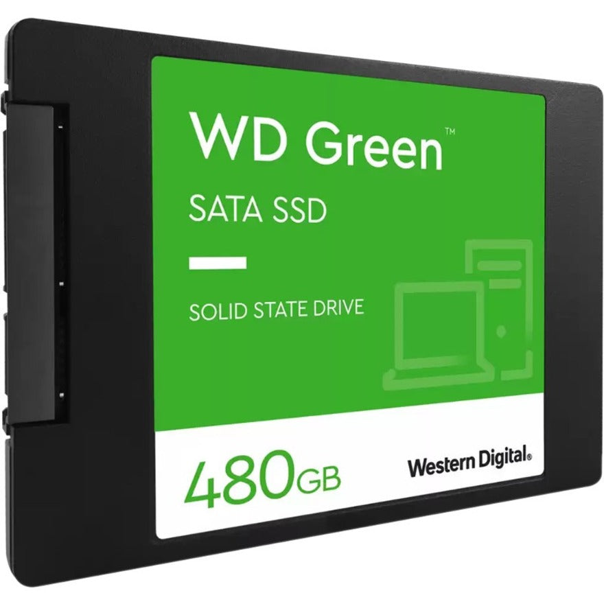 Disque SSD WD Green WDS480G3G0A 480 Go - Interne 2,5" - SATA (SATA/600) WDS480G3G0A