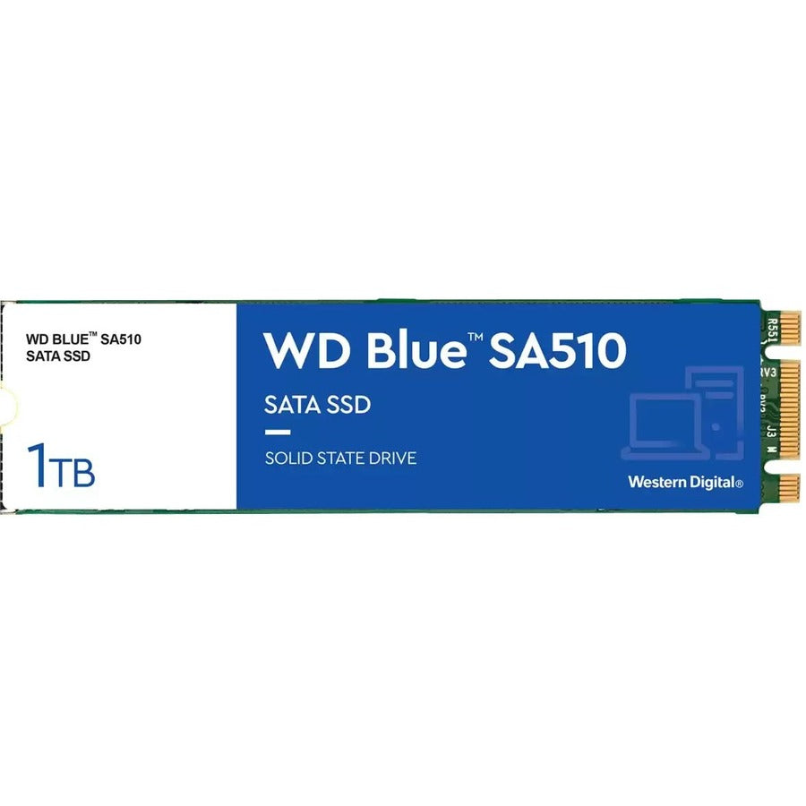 Disque SSD WD Blue SA510 WDS100T3B0B 1 To - M.2 2280 interne - SATA (SATA/600) WDS100T3B0B