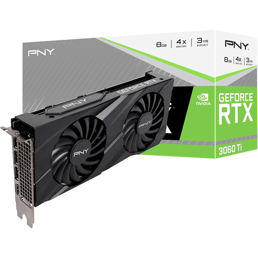 PNY NVIDIA GeForce RTX 3060Ti Graphic Card - 8 GB GDDR6 VCG3060T8LDFBPB1