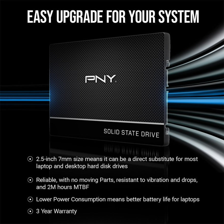 PNY CS900 4 TB Solid State Drive - 2.5" Internal - SATA (SATA/600) SSD7CS900-4TB-RB