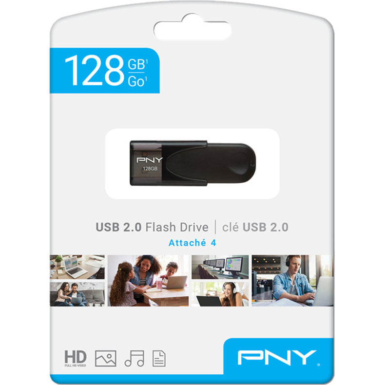 PNY 128GB Attach&eacute; 4 2.0 Flash Drive P-FD128ATT4-GE