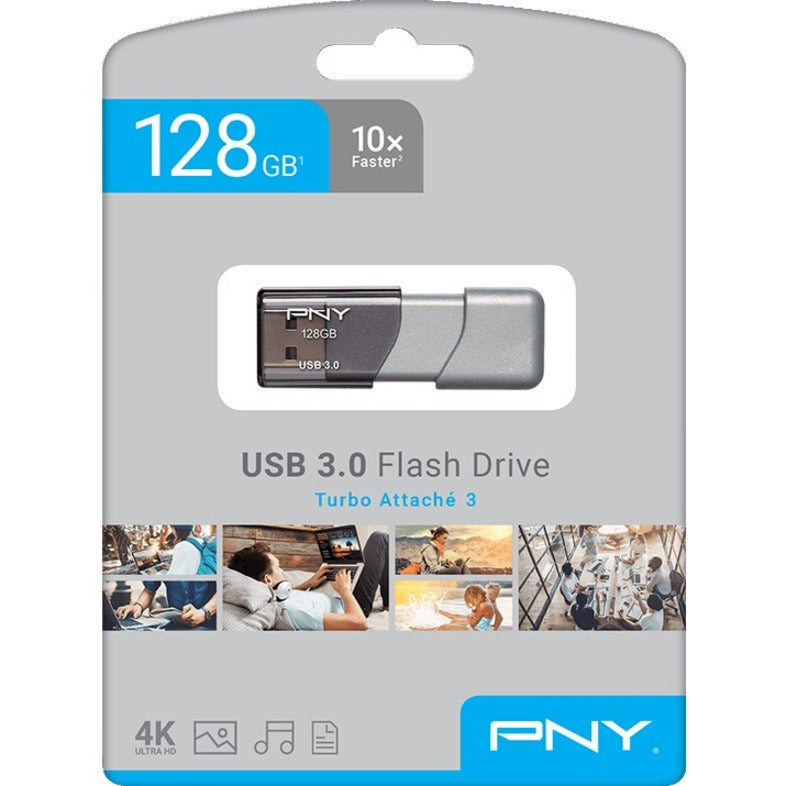 PNY 128GB USB 3.0 (3.1 Gen 1) Type A Flash Drive P-FD128TBOP-GE