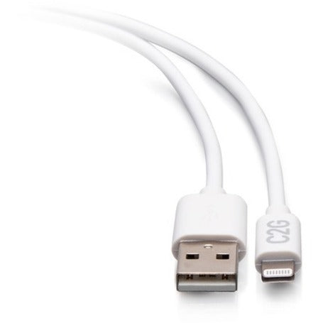 C2G 6ft USB A to Lightning Cable - Charge & Sync Cable - White C2G29906