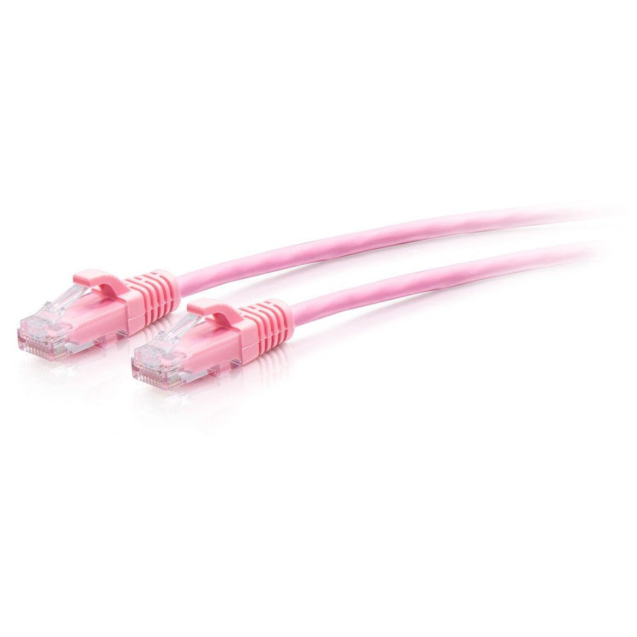 C2G 7ft Cat6a Snagless Unshielded (UTP) Slim Ethernet Patch Cable - Pink C2G30198