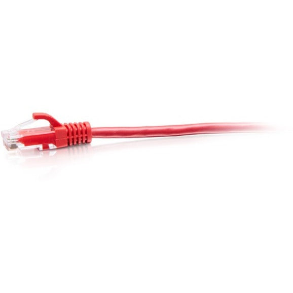 C2G Câble de brassage Ethernet fin Cat6a non blindé (UTP) sans accroc de 1 pied - Rouge C2G30160