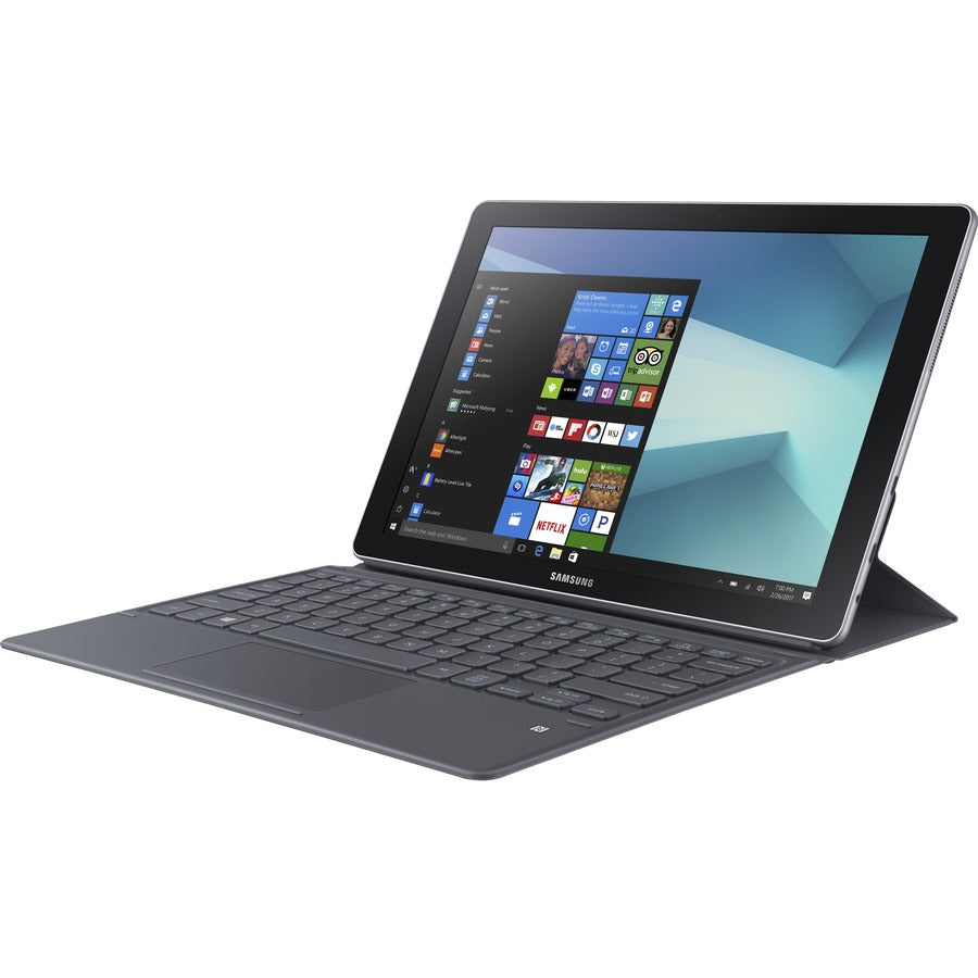 Ordinateur portable 2 en 1 détachable à écran tactile 12" Samsung Galaxy Book SM-W723 - 2160 x 1440 - Intel Core i5 7e génération Dual-core (2 cœurs) 2,50 GHz - 8 Go de RAM totale - 256 Go SSD - Argent SM-W723NZKAXAC