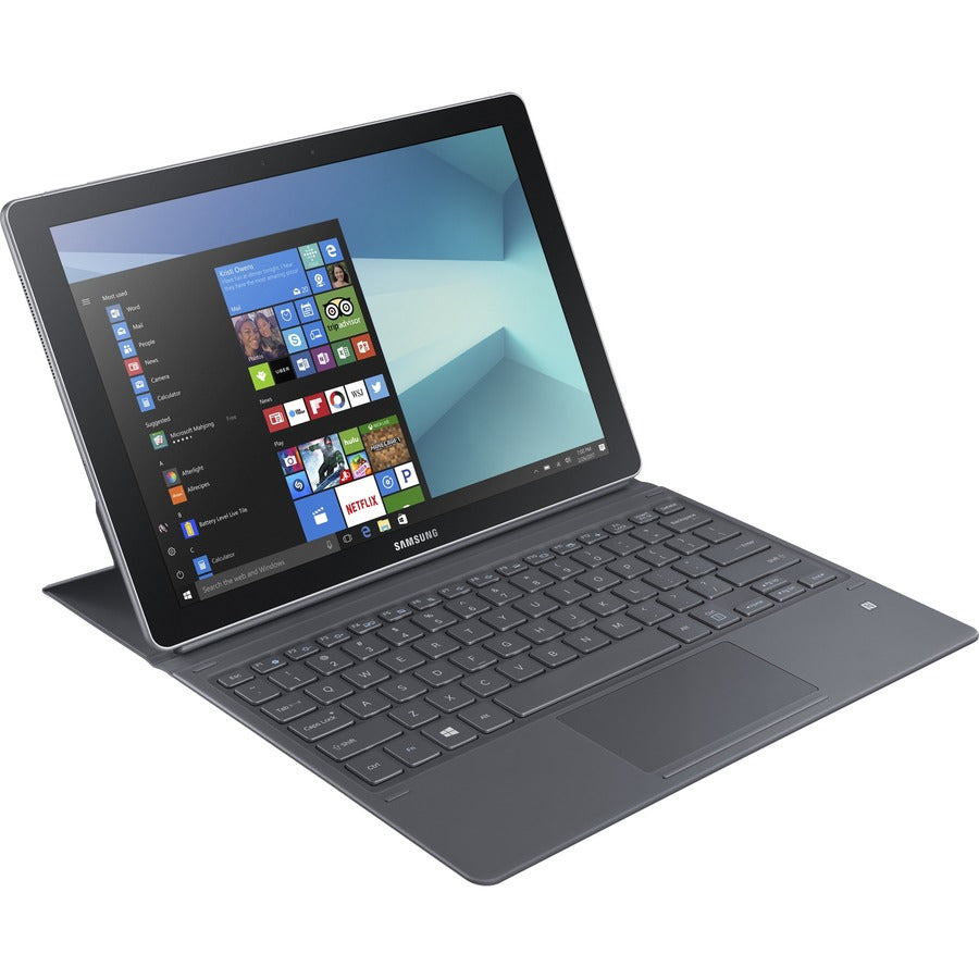 Ordinateur portable 2 en 1 détachable à écran tactile 12" Samsung Galaxy Book SM-W723 - 2160 x 1440 - Intel Core i5 7e génération Dual-core (2 cœurs) 2,50 GHz - 8 Go de RAM totale - 256 Go SSD - Argent SM-W723NZKAXAC